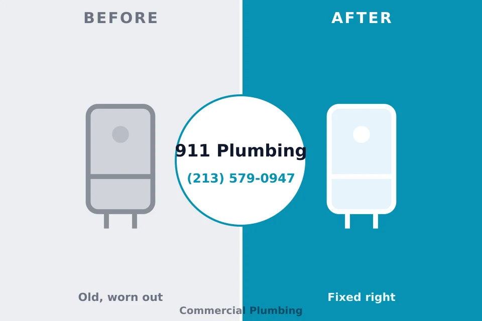 Before and after: plumbing repair Moundsville, WV